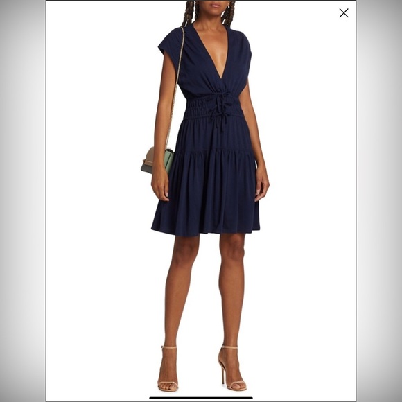 10 Crosby Derek Lam Dresses & Skirts - Derek Lam 10 Crosby Tora Smocked Minidress in Navy